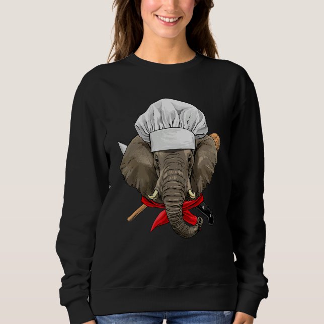 Camiseta Restaurant Elephant Chef Kitchen Cook Culinary Coo (Frente)