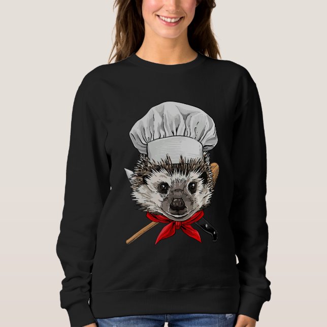 Camiseta Restaurant Hedgehog Chef Kitchen Cook Culinary Coo (Frente)