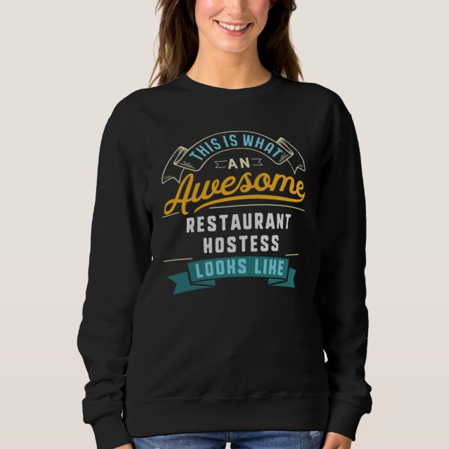 Camiseta Restaurant Hostess  Awesome Job Occupation (Frente)