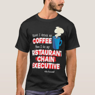 Camiseta Restaurante Chain Executive e Café