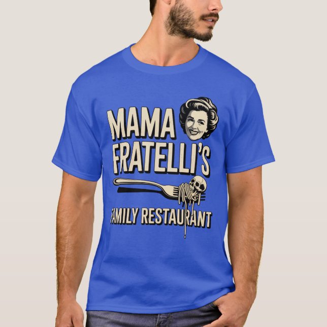 Camiseta Restaurante da Família de Mama Fratelli (Frente)