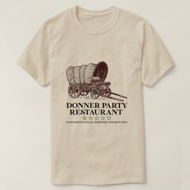 Camiseta Restaurante Donner Party (Frente do Design)
