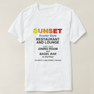 Camiseta Restaurante e Lounge Sunset, Chicago, IL