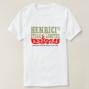 Camiseta Restaurante Henrici, Steak & Lobster, Chicago, IL