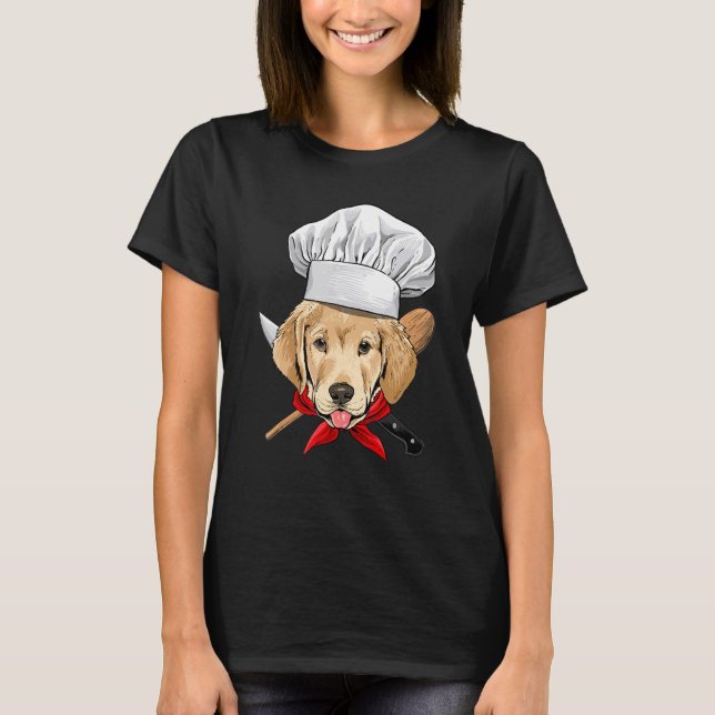 Camiseta Restaurante Labrador Retriever Chef Cook Dog Cooki (Frente)