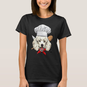 Camiseta Restaurante Poodle Chef Cook Cozinhar Puppy Pet Do