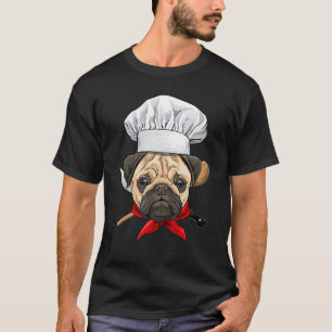 Camiseta Restaurante Pug Chef Cozinheiro Cozinhando Cachorr