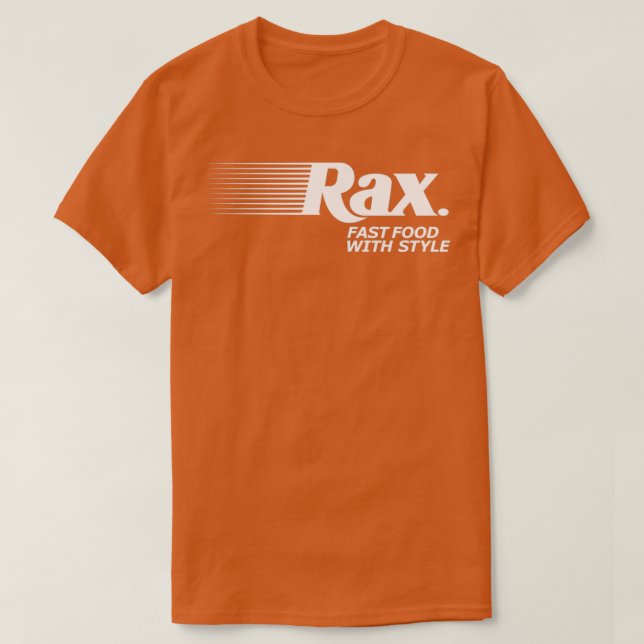 Camiseta Restaurante Rax Design 80s e Restaura Indefinida (Frente do Design)