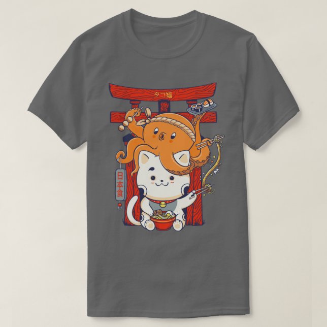 Camiseta Restaurante Tako e Neko (Frente do Design)