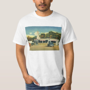 Camiseta Restaurante Vintage, Lanchonete e Carros dos Anos 