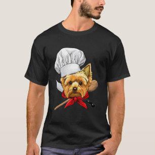 Camiseta Restaurante Yorkshire Terrier Chef Cook Dog Pet Co