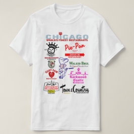 Camiseta Restaurantes Chicagoland favoritos, v3.