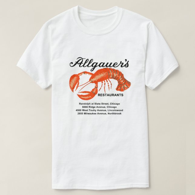 Camiseta Restaurantes de Allgauer em Illinois (Frente do Design)