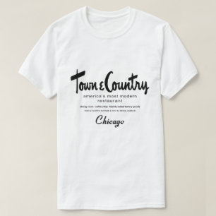Camiseta Restaurantes Locais e Países, Chicago, IL