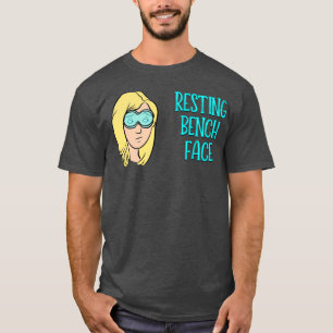 Camiseta Resting Bench Face Blonde