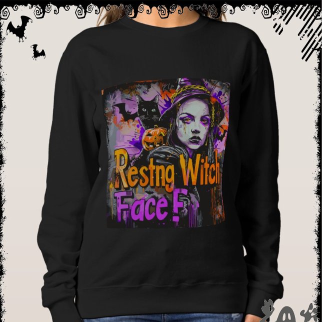 Camiseta Resting Witch Face | ExDesigner | Halloween (Criador carregado)