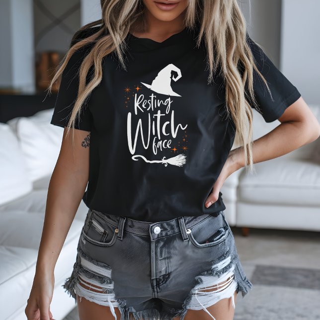 Camiseta Resting Witch Face Funny Halloween  (Criador carregado)
