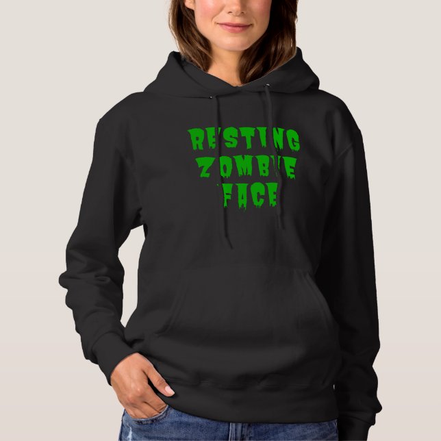 Camiseta Resting Zombie Face - Dia de as Bruxas engraçado 2 (Frente)