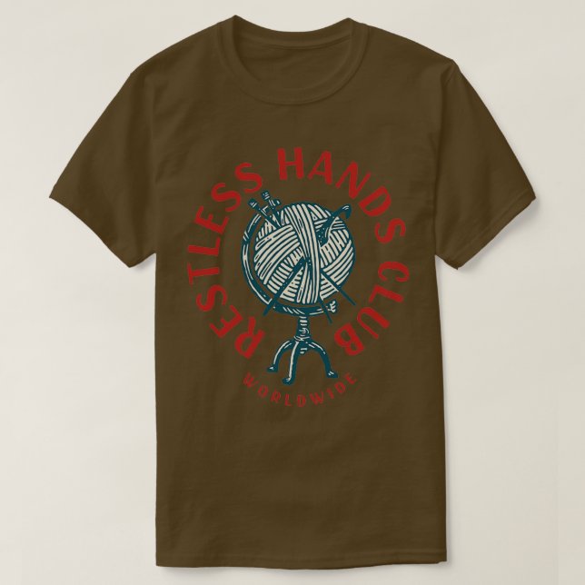 Camiseta Restless Hands Club 2 Red (Frente do Design)