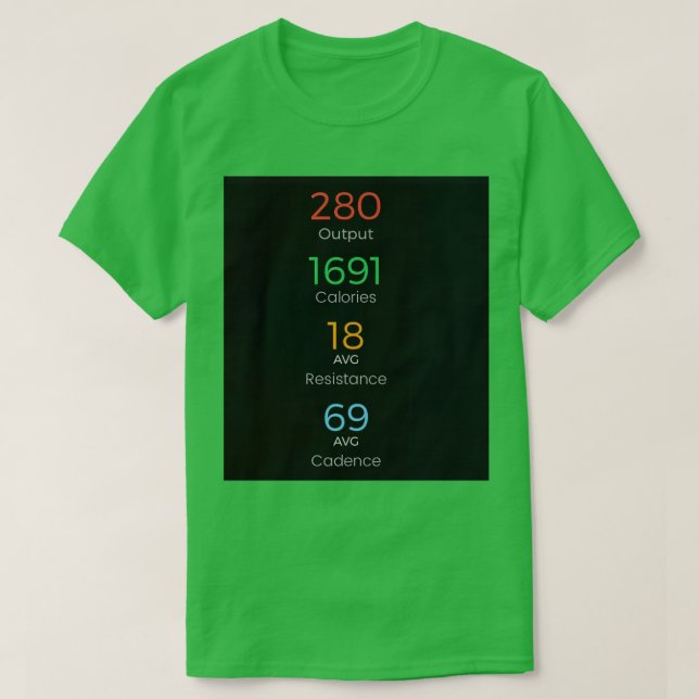 Camiseta resultados do ginásio (Frente do Design)