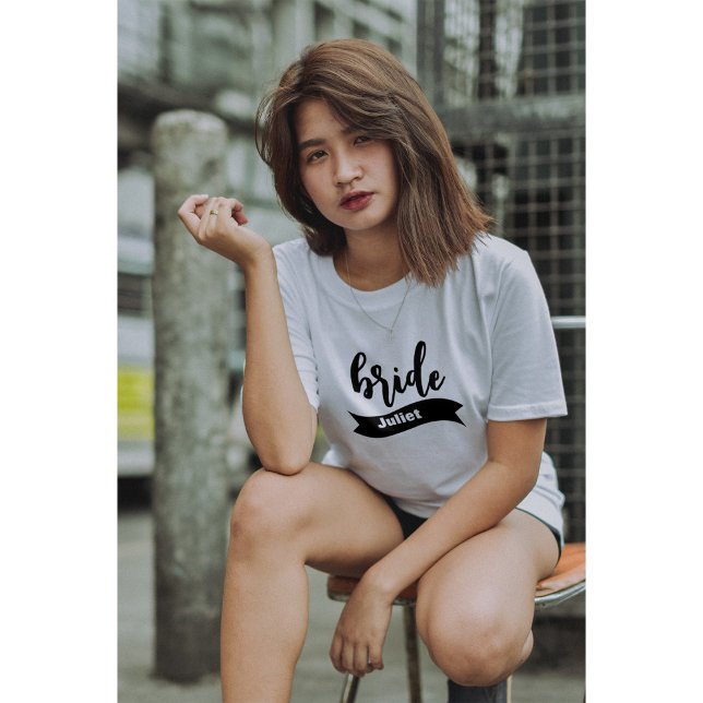 Camiseta Resumo de Script Moderno da Faixa de Opções de Nom (Criador carregado)