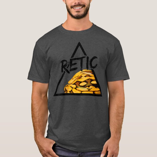 Camiseta Retic Reticulated Python Snake Keeper (Frente)