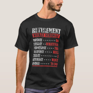 Camiseta Retimentação Semanal de Agendamento de Pai Retir