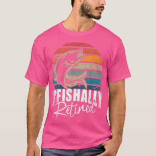 Camiseta Retirada de pesca Ofishal Retirada de Funny Retro
