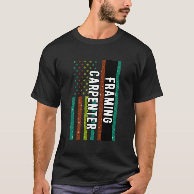Camiseta Retirada do Carpinteiro de Frame Preto Retro-Negri (Frente)