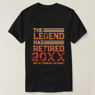 Camiseta Retirada Engraçada A Legenda Se Aposentou Personal