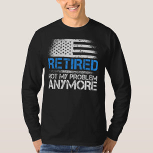 Camiseta Retirada já não é meu problema, uma polícia engraç