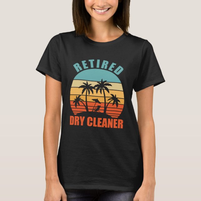 Camiseta Retirada Seca Limpa Seca Limpeza Seca Aposentada (Frente)