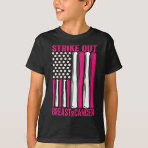 Camiseta Retirar A Consciência Do Cancer Da Mama Softball U
