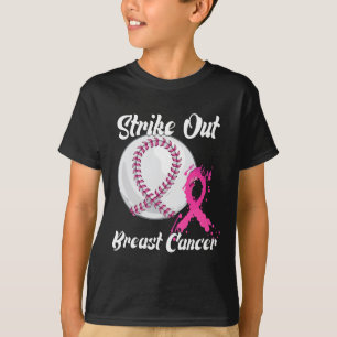 Camiseta Retirar o Cancer de Mama Baseball Combater a Consc