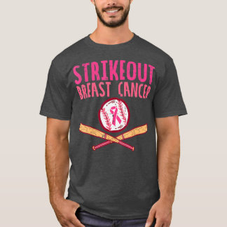 Camiseta Retirar o Cancer de Mama Baseball Combater a Consc