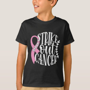 Camiseta Retirar o Cancer de Mama Baseball Combater a Consc