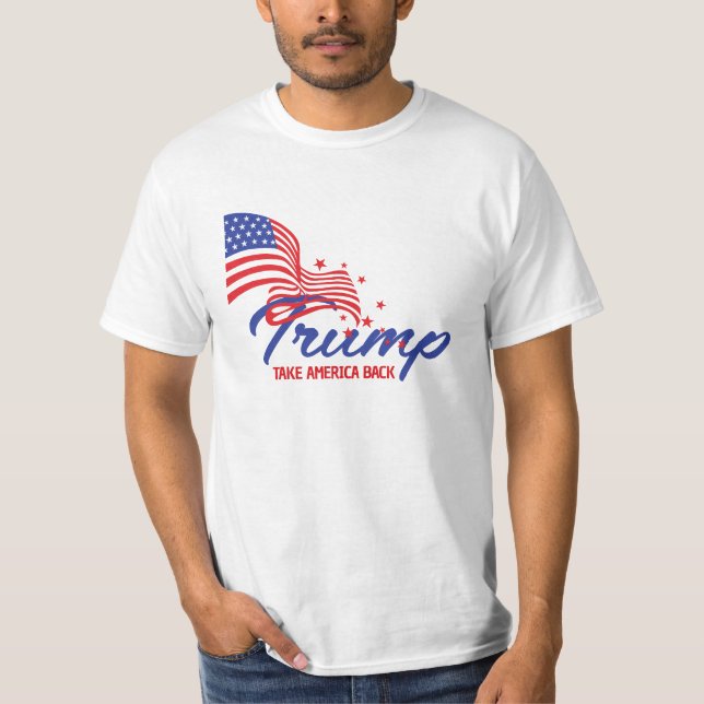 Camiseta RETIRE O Texto de Trump da AMÉRICA (Frente)
