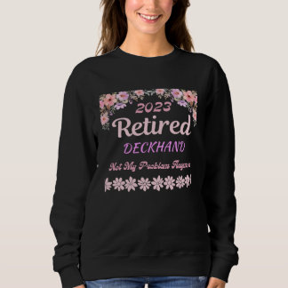 Camiseta Retired 2023 Deckhand retirement for women