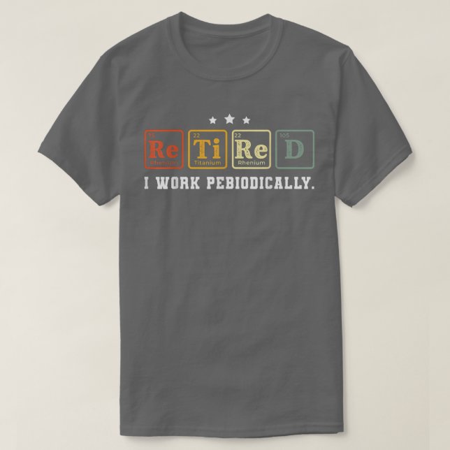 Camiseta Retired Chemistry Teacher 2022 Retired Science Tea (Frente do Design)