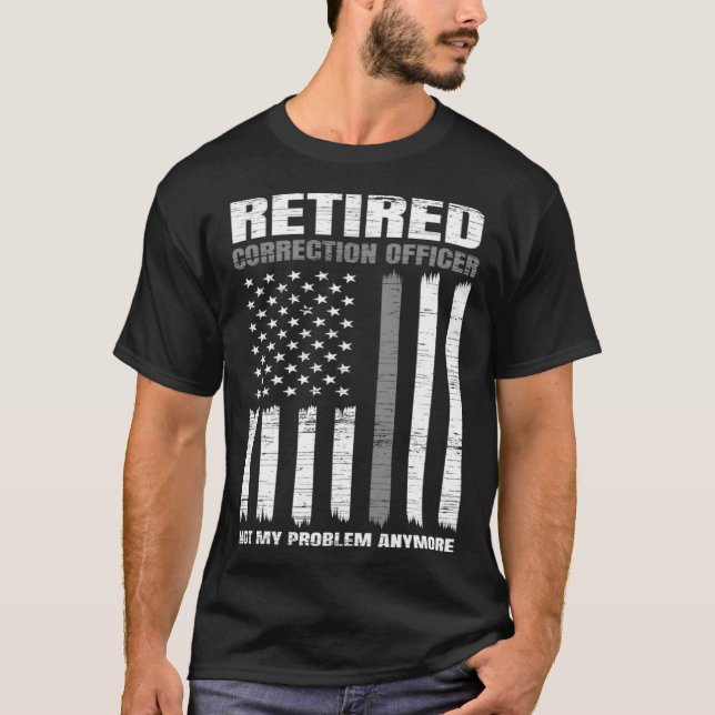 Camiseta Retired Correction Officer Retirement US American  (Frente)