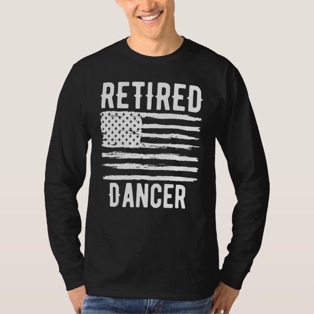 Camiseta Retired Dancer Profession American Flag (Frente)