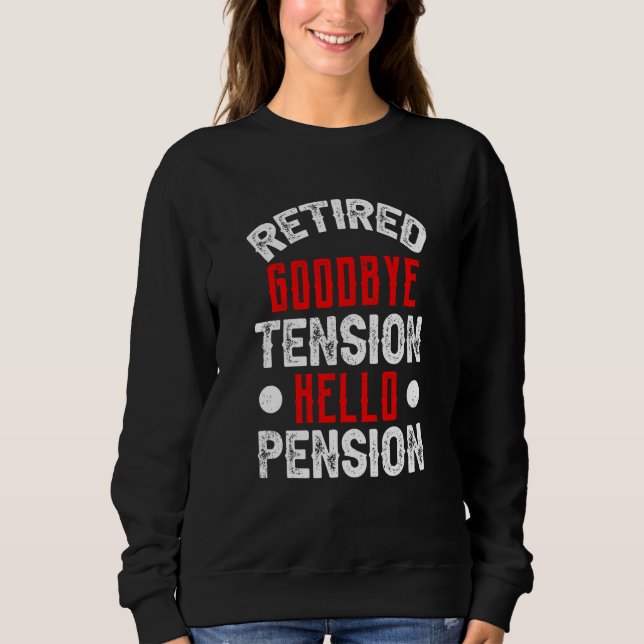 Camiseta Retired Goodbye Tension Hello Pension Firefighter  (Frente)