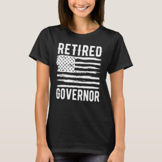 Camiseta Retired Governor Profession American Flag
