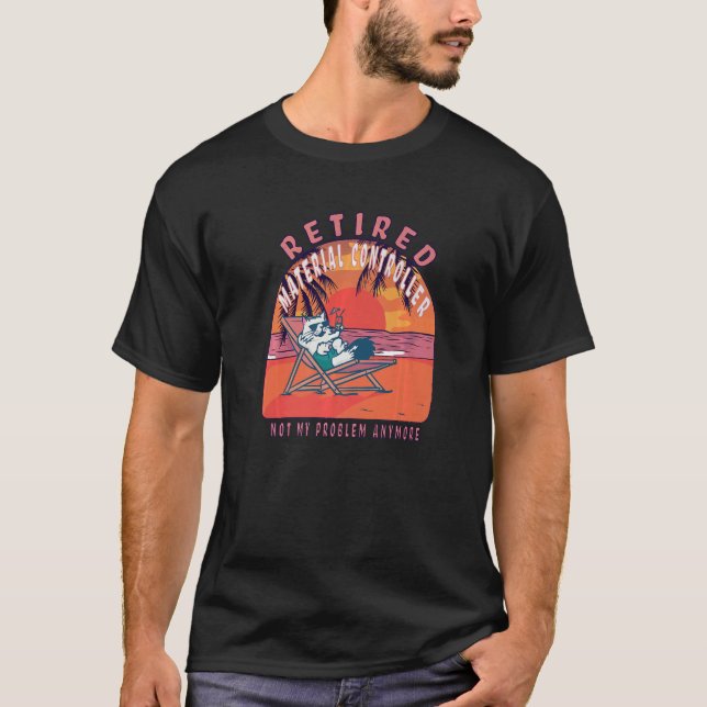 Camiseta Retired Material Controller  Vintage Retirement (Frente)