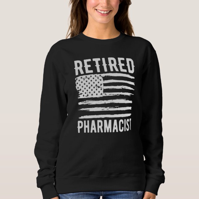 Camiseta Retired Pharmacist Profession American Flag Premiu (Frente)