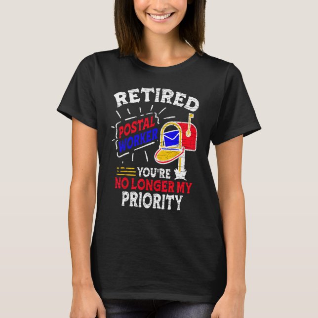 Camiseta Retired Postal Worker Mailman (Frente)