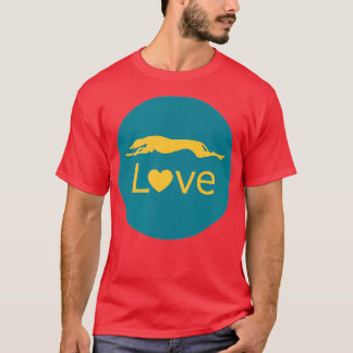 Camiseta Retired Racing Greyhound Love 