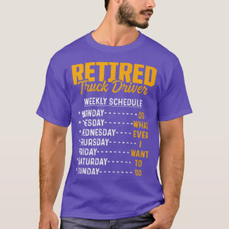 Camiseta Retired Truck Driver Trucker Retirement 2423