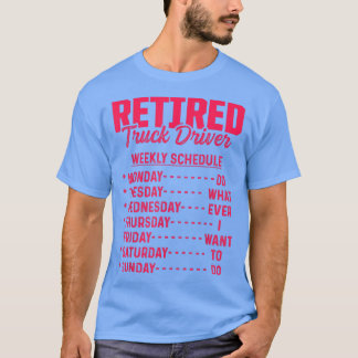 Camiseta Retired Truck Driver Trucker Retirement 2480