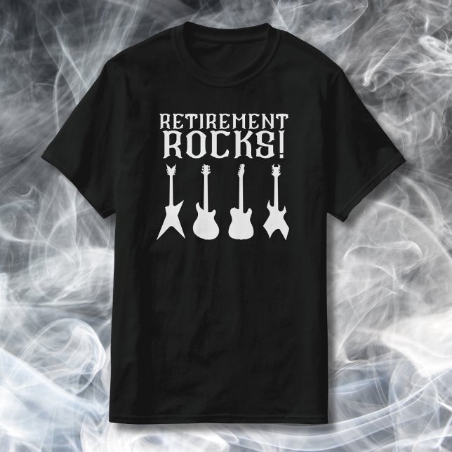 Camiseta Retiree Rocks Guitar Lovers Retiree (Criador carregado)